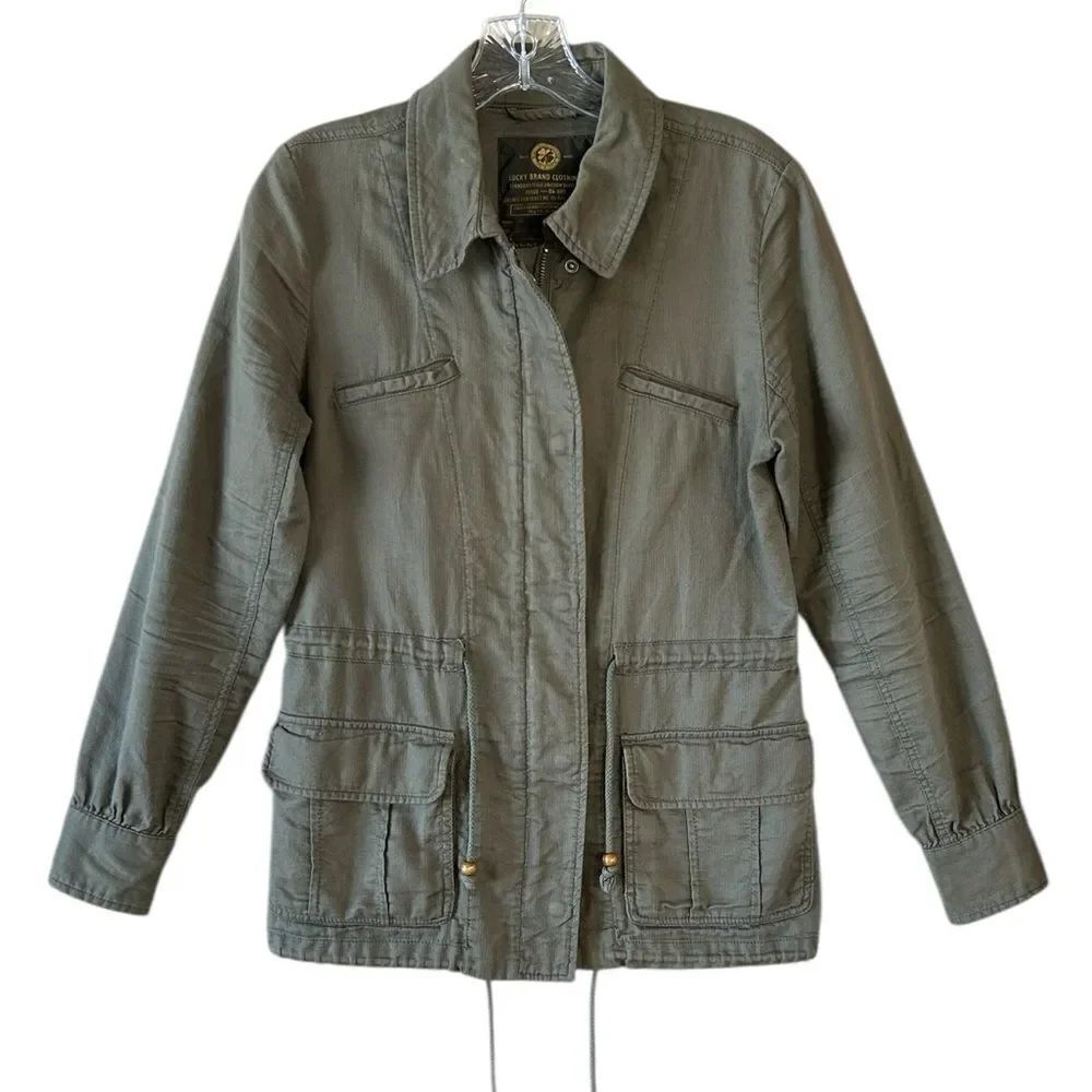 Lucky Brand Olive Green Utility Jacket